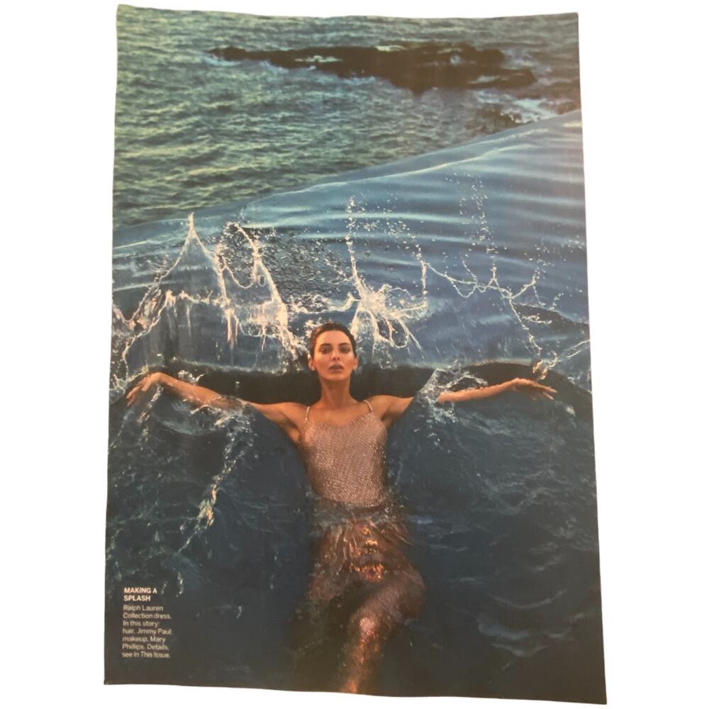Kendall Jenner in Ralph Lauren Magazine Print Summer 2024 Frame Ready Original